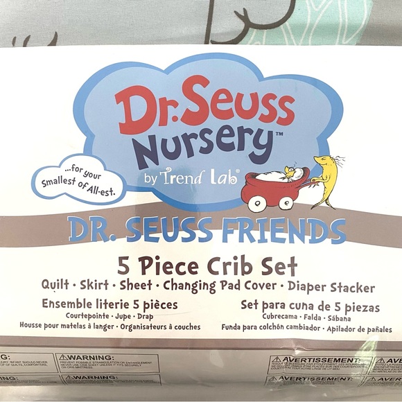 Dr. Seuss Trend Lab Crib Set NWTs - Picture 3 of 8